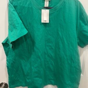 H&M Vibrant Teal Short Sleeve Tee